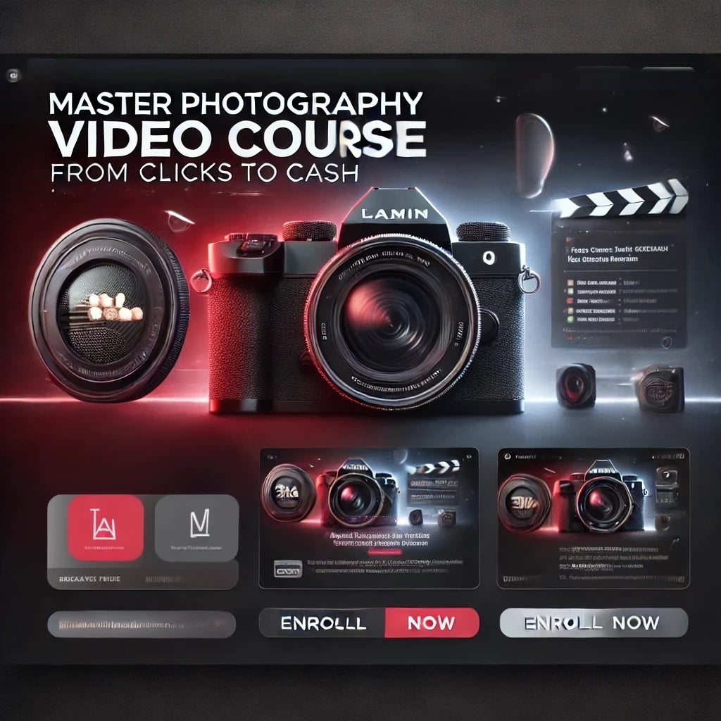 Master Photography Video Course: from ZERO to PRO + BONUS