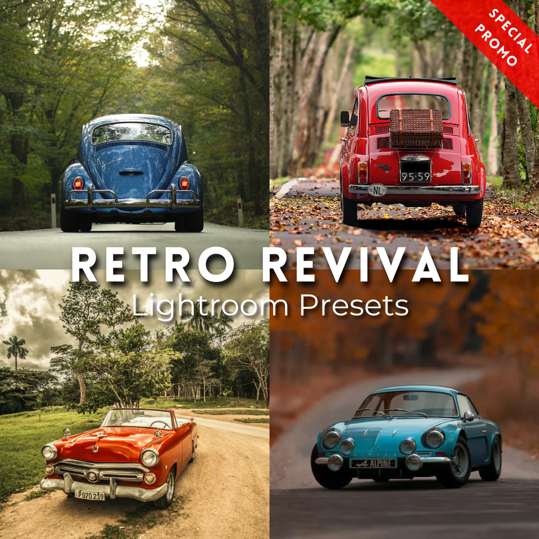 ✨ UNLOCK 40 LIMITED EDITION VINTAGE PRESETS Across 4 categories + Installation Tutorial + FREE eBook – Perfect for adding a retro touch to your photos in seconds!